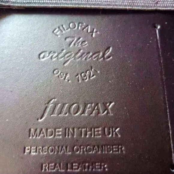 NWOT Filofax Smooth Black Ring The Original Personal Leather Organizer - Picture 4 of 4